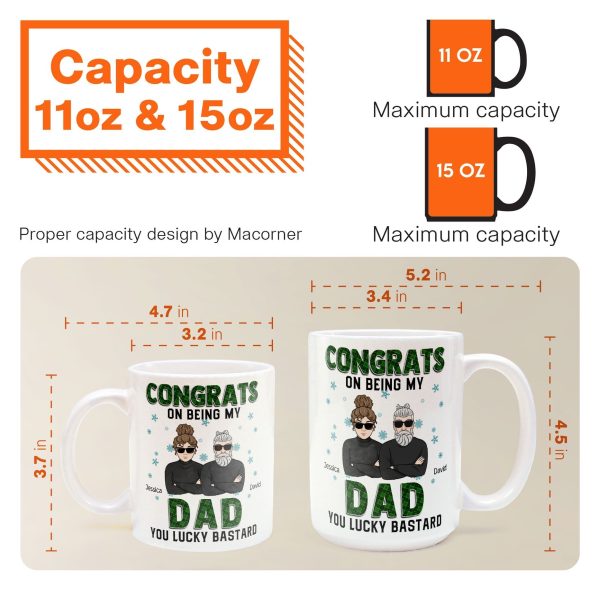 Congrats On Being My Dad - Personalized Mug Congrats On Being My Dad - Personalized Mug