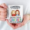 Congrats On Being My Emotional Support Coworkers You Lucky People - Coworker Personalized Custom Mug - Gift For Coworkers, Work Friends, Colleagues Congrats On Being My Emotional Support Coworkers You Lucky People - Coworker Personalized Custom Mug - Gift For Coworkers, Work Friends, Colleagues
