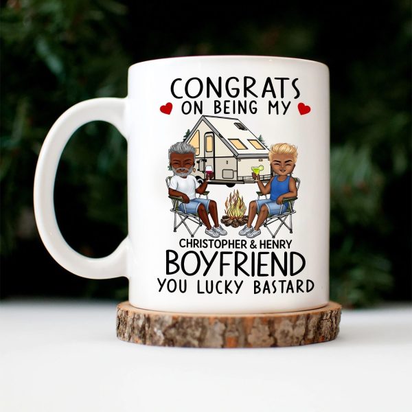 Congrats On Being My Husband Camping - Anniversary, Vacation, Funny Gift For Couples, Family - Personalized Mug Congrats On Being My Husband Camping - Anniversary, Vacation, Funny Gift For Couples, Family - Personalized Mug