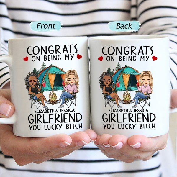 Congrats On Being My Husband Camping - Anniversary, Vacation, Funny Gift For Couples, Family - Personalized Mug Congrats On Being My Husband Camping - Anniversary, Vacation, Funny Gift For Couples, Family - Personalized Mug