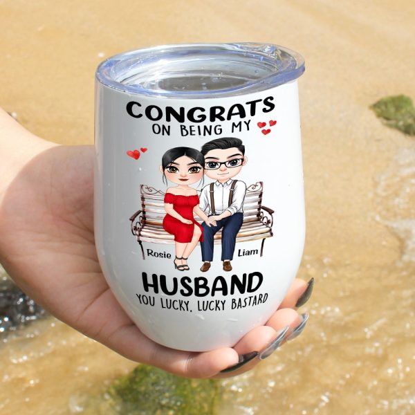 Congrats On Being My Husband, Gift For Couple, Personalized Mug, Couple Sitting Mug, Couple Gift Congrats On Being My Husband, Gift For Couple, Personalized Mug, Couple Sitting Mug, Couple Gift
