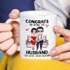 Congrats On Being My Husband, Gift For Couple, Personalized Mug, Couple Sitting Mug, Couple Gift Congrats On Being My Husband, Gift For Couple, Personalized Mug, Couple Sitting Mug, Couple Gift