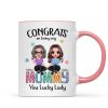 Congrats On Being My Mom Personalized Mug