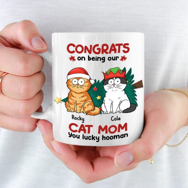Congrats On Being My Parents - Cat Personalized Custom Mug - Christmas Gift For Pet Owners, Pet Lovers Congrats On Being My Parents - Cat Personalized Custom Mug - Christmas Gift For Pet Owners, Pet Lovers
