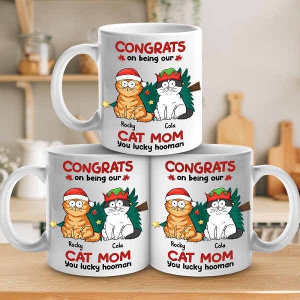 Congrats On Being My Parents - Cat Personalized Custom Mug - Christmas Gift For Pet Owners, Pet Lovers Congrats On Being My Parents - Cat Personalized Custom Mug - Christmas Gift For Pet Owners, Pet Lovers