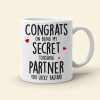Congrats On Being My Secret Touching Partner-Gift For Couple-Personalized Coffee Mug- Funny Couple Congrats On Being My Secret Touching Partner-Gift For Couple-Personalized Coffee Mug- Funny Couple