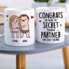 Congrats On Being My Secret Touching Partner-Gift For Couple-Personalized Coffee Mug- Funny Couple Congrats On Being My Secret Touching Partner-Gift For Couple-Personalized Coffee Mug- Funny Couple