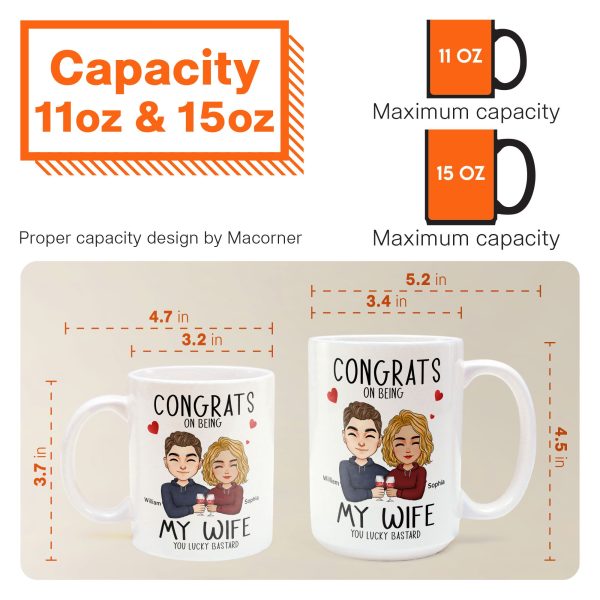 Congrats On Being My Wife/Girlfriend- Personalized Mug Congrats On Being My Wife/Girlfriend- Personalized Mug