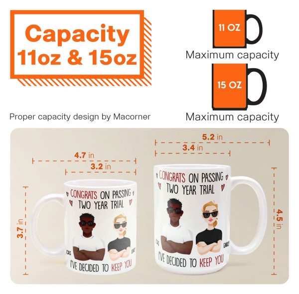 Congrats On Passing Our Trial I've Decided To Keep You - Personalized Mug Congrats On Passing Our Trial I've Decided To Keep You - Personalized Mug