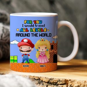 Couple Game Travel All Levels Around The World White Edge-to-edge mug 03nahn201123