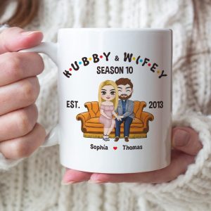 Couple, Hubby And Wifey, Personalized Mug, Gift For Couple, 02NADT130723HH