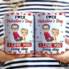 Couple I Love You Every Day - Personalized White Edge-to-Edge Mug