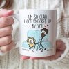 Couple, I'm So Glad I Got Knocked Up By You, Personalized Mug, Couple Mug Couple, I'm So Glad I Got Knocked Up By You, Personalized Mug, Couple Mug