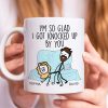 Couple, I'm So Glad I Got Knocked Up By You, Personalized Mug, Couple Mug Couple, I'm So Glad I Got Knocked Up By You, Personalized Mug, Couple Mug