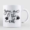 Couple In Kitchen Cat Mom Cat Dad Gift Personalized Mug