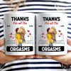 Couple Kissing Thanks For All - Gift For Couples - Personalized Mug