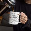 Couple One Line Hand Holding Forever Yours - Gift For Couples - 3D Inflated Effect Printed Mug, Personalized White Edge-to-Edge Mug