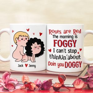 Couple, Roses Are Red The Morning Is Foggy, Personalized Mug, Couple Gifts