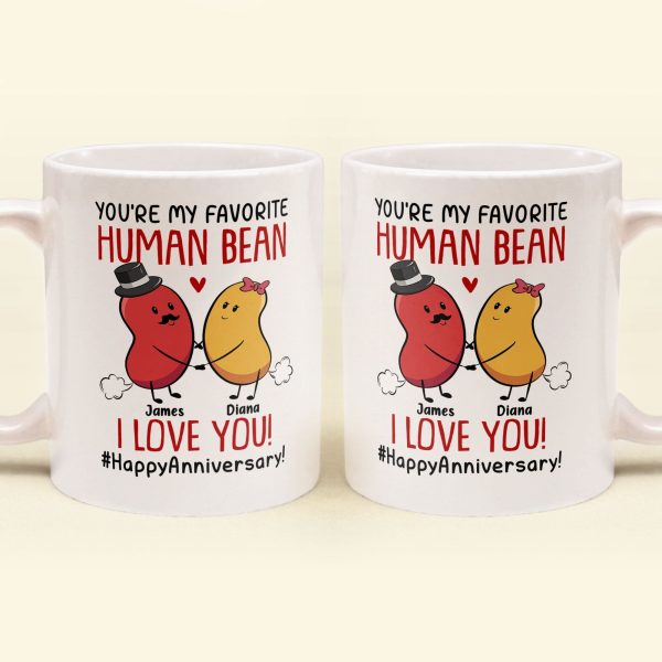 Couple You Are My Favorite Human Bean - Personalized Mug Couple You Are My Favorite Human Bean - Personalized Mug