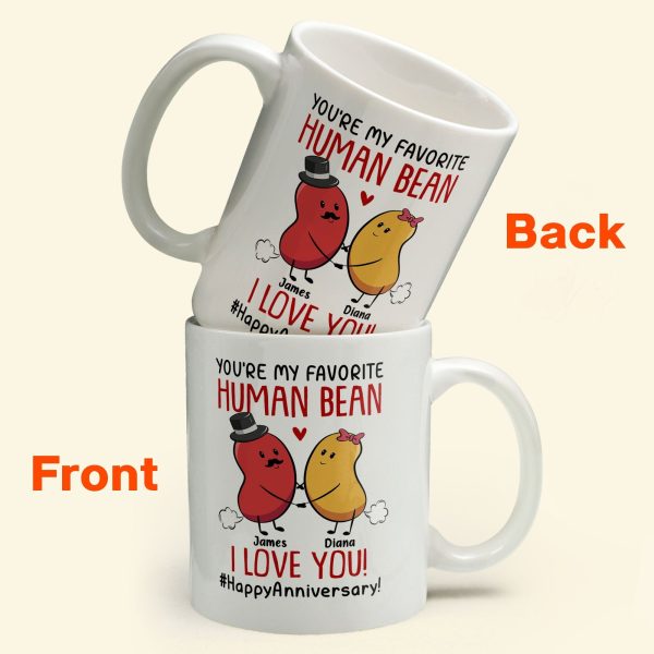 Couple You Are My Favorite Human Bean - Personalized Mug Couple You Are My Favorite Human Bean - Personalized Mug