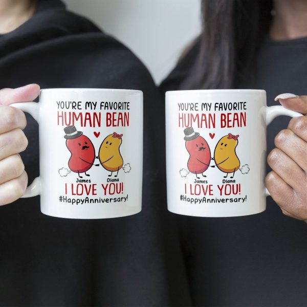 Couple You Are My Favorite Human Bean - Personalized Mug Couple You Are My Favorite Human Bean - Personalized Mug