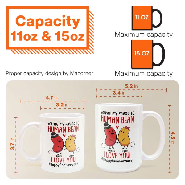 Couple You Are My Favorite Human Bean - Personalized Mug Couple You Are My Favorite Human Bean - Personalized Mug