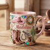 Cowgirl - Personalized Accent Mug - Gift For Her HH01