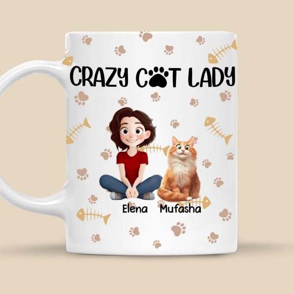 Crazy Cat Lady - Personalized Mug - Gift for Pet Owners, Pet Lovers, Cat Mom | CLP15 NH96 Crazy Cat Lady - Personalized Mug - Gift for Pet Owners, Pet Lovers, Cat Mom | CLP15 NH96