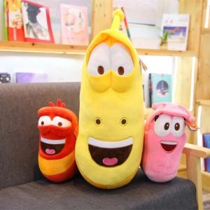 Creative soft cute stuffed larva toy