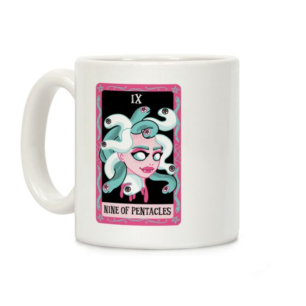 Creepy Cute Tarots: Nine Of Pentacles Coffee Mug Creepy Cute Tarots: Nine Of Pentacles Coffee Mug