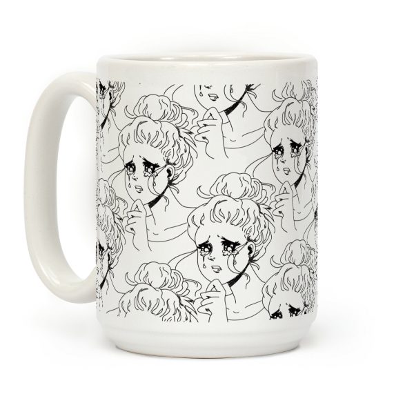 Crying Manga Girl Coffee Mug Crying Manga Girl Coffee Mug