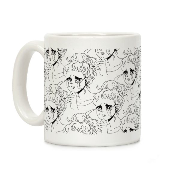 Crying Manga Girl Coffee Mug Crying Manga Girl Coffee Mug