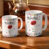 Crystal Effect Birth Flower Grandkids Make Life More Grand - Personalized White Edge-to-Edge Mug