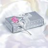 Crystal Glass Rose Figurine for Home and Gift Decor Crystal Glass Rose Figurine for Home and Gift Decor