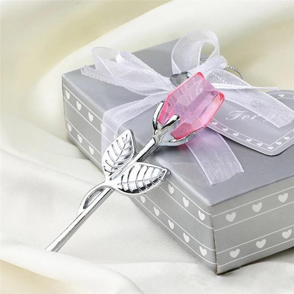 Crystal Glass Rose Figurine for Home and Gift Decor Crystal Glass Rose Figurine for Home and Gift Decor