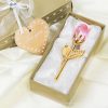 Crystal Glass Rose Ornament in Gift Box