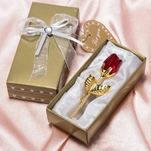 Crystal Rose Artificial Flower – Mother's Day & Anniversary Gift