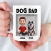 Custom 3D Inflated Effect Printed Mug - Personalized Birthday Gifts For Dog Lovers, Dog Dad And Mom - Love Begins With A Wag Custom 3D Inflated Effect Printed Mug - Personalized Birthday Gifts For Dog Lovers, Dog Dad And Mom - Love Begins With A Wag