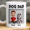 Custom 3D Inflated Effect Printed Mug - Personalized Birthday Gifts For Dog Lovers, Dog Dad And Mom - Love Begins With A Wag Custom 3D Inflated Effect Printed Mug - Personalized Birthday Gifts For Dog Lovers, Dog Dad And Mom - Love Begins With A Wag