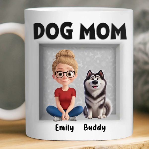 Custom 3D Inflated Effect Printed Mug - Personalized Birthday Gifts For Dog Lovers, Dog Dad And Mom - Love Begins With A Wag Custom 3D Inflated Effect Printed Mug - Personalized Birthday Gifts For Dog Lovers, Dog Dad And Mom - Love Begins With A Wag