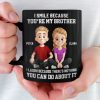Custom Black Mug - Personalized Birthday Gifts For Brother - Chaos Runs In The Family Custom Black Mug - Personalized Birthday Gifts For Brother - Chaos Runs In The Family