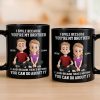 Custom Black Mug - Personalized Birthday Gifts For Brother - Chaos Runs In The Family Custom Black Mug - Personalized Birthday Gifts For Brother - Chaos Runs In The Family