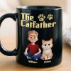 Custom Black Mug - Personalized Birthday Gifts For Cat Lovers, Cat Mom And Dad - This Mug Belongs To The Boss Custom Black Mug - Personalized Birthday Gifts For Cat Lovers, Cat Mom And Dad - This Mug Belongs To The Boss