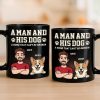 Custom Black Mug - Personalized Birthday Gifts For Dog Lovers, Dog Dad And Mom - Dogs Make Every Day Brighter Custom Black Mug - Personalized Birthday Gifts For Dog Lovers, Dog Dad And Mom - Dogs Make Every Day Brighter