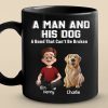 Custom Black Mug - Personalized Birthday Gifts For Dog Lovers, Dog Dad And Mom - Fueled By Dogs And Coffee Custom Black Mug - Personalized Birthday Gifts For Dog Lovers, Dog Dad And Mom - Fueled By Dogs And Coffee