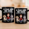 Custom Black Mug - Personalized Birthday Gifts For Dog Lovers, Dog Dad And Mom - Fueled By Dogs And Coffee Custom Black Mug - Personalized Birthday Gifts For Dog Lovers, Dog Dad And Mom - Fueled By Dogs And Coffee