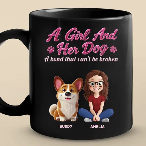 Custom Black Mug - Personalized Birthday Gifts For Dog Lovers, Dog Dad And Mom - Home Feels Warmer Custom Black Mug - Personalized Birthday Gifts For Dog Lovers, Dog Dad And Mom - Home Feels Warmer