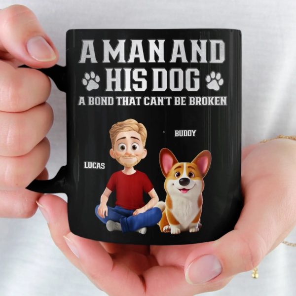Custom Black Mug - Personalized Birthday Gifts For Dog Lovers, Dog Dad And Mom - Pets Make Every Day Brighter Custom Black Mug - Personalized Birthday Gifts For Dog Lovers, Dog Dad And Mom - Pets Make Every Day Brighter