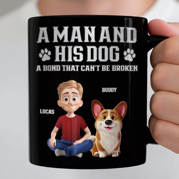 Custom Black Mug - Personalized Birthday Gifts For Dog Lovers, Dog Dad And Mom - Pets Make Every Day Brighter Custom Black Mug - Personalized Birthday Gifts For Dog Lovers, Dog Dad And Mom - Pets Make Every Day Brighter