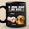 Custom Black Mug - Personalized Birthday Gifts For Dog Lovers, Dog Dad And Mom - Powered By Puppy Joy Custom Black Mug - Personalized Birthday Gifts For Dog Lovers, Dog Dad And Mom - Powered By Puppy Joy